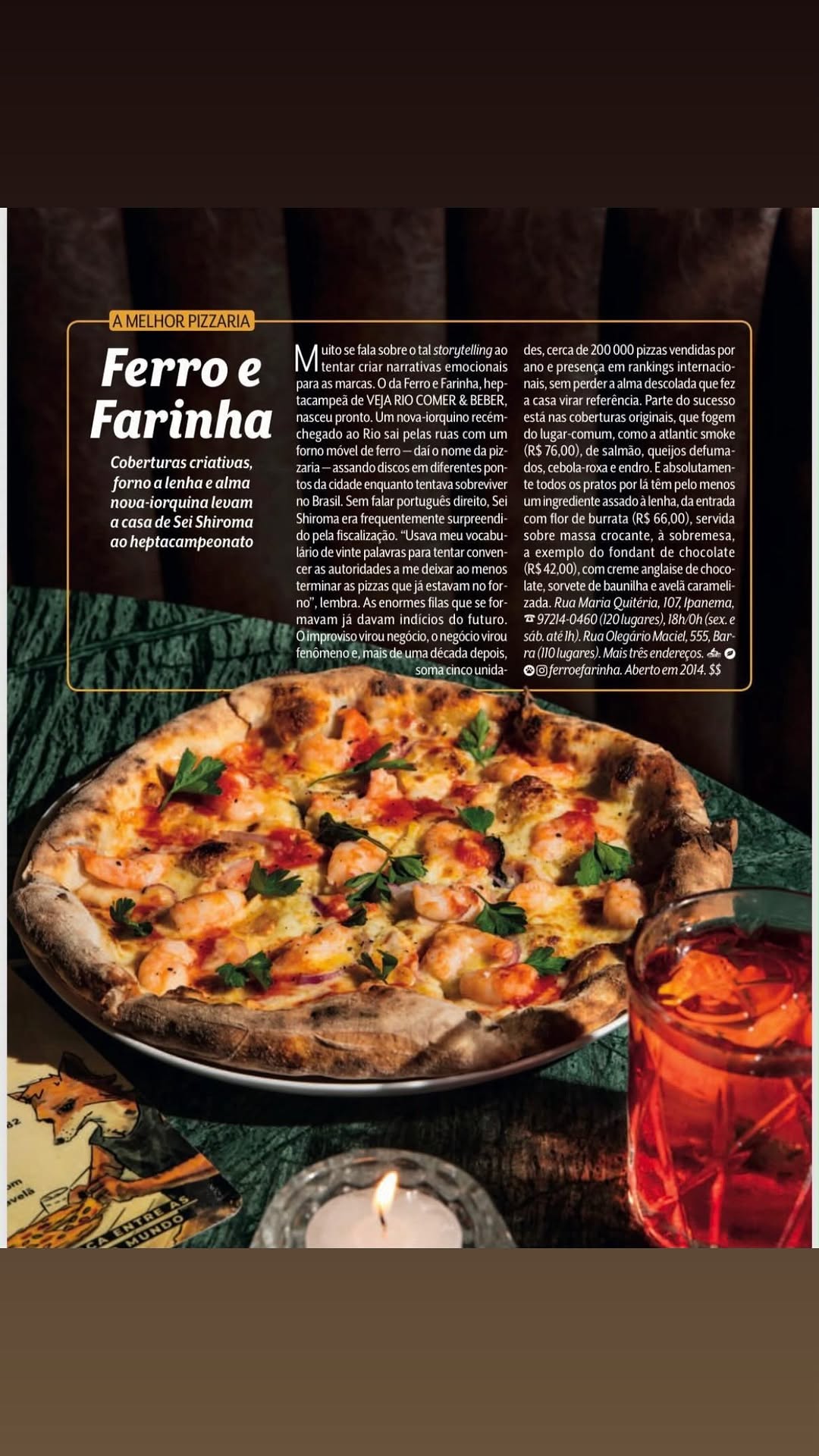 7ª vez melhor pizza