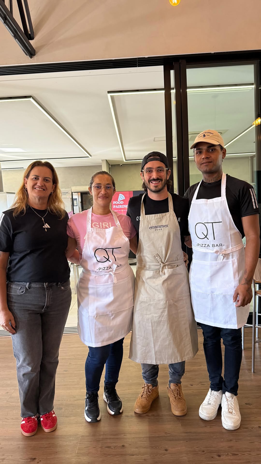 A equipe aterrissou em SP