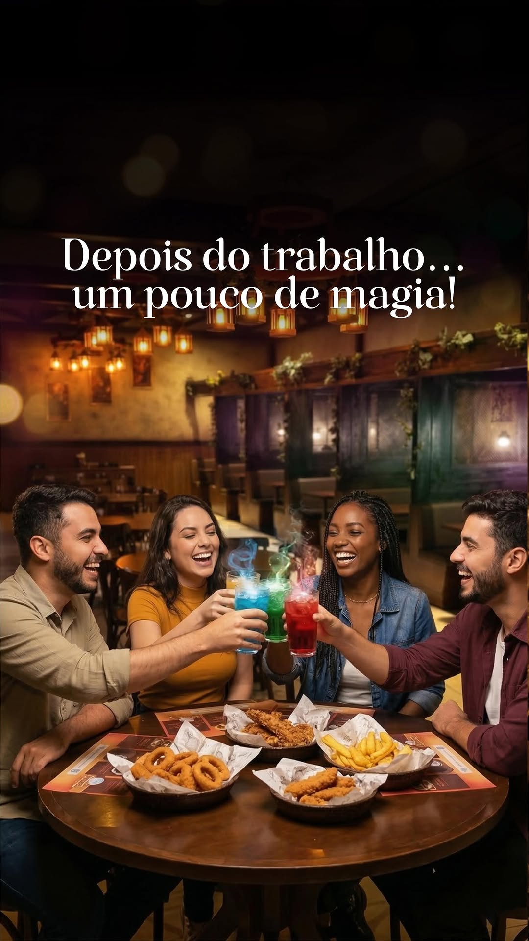 Happy hour com magia