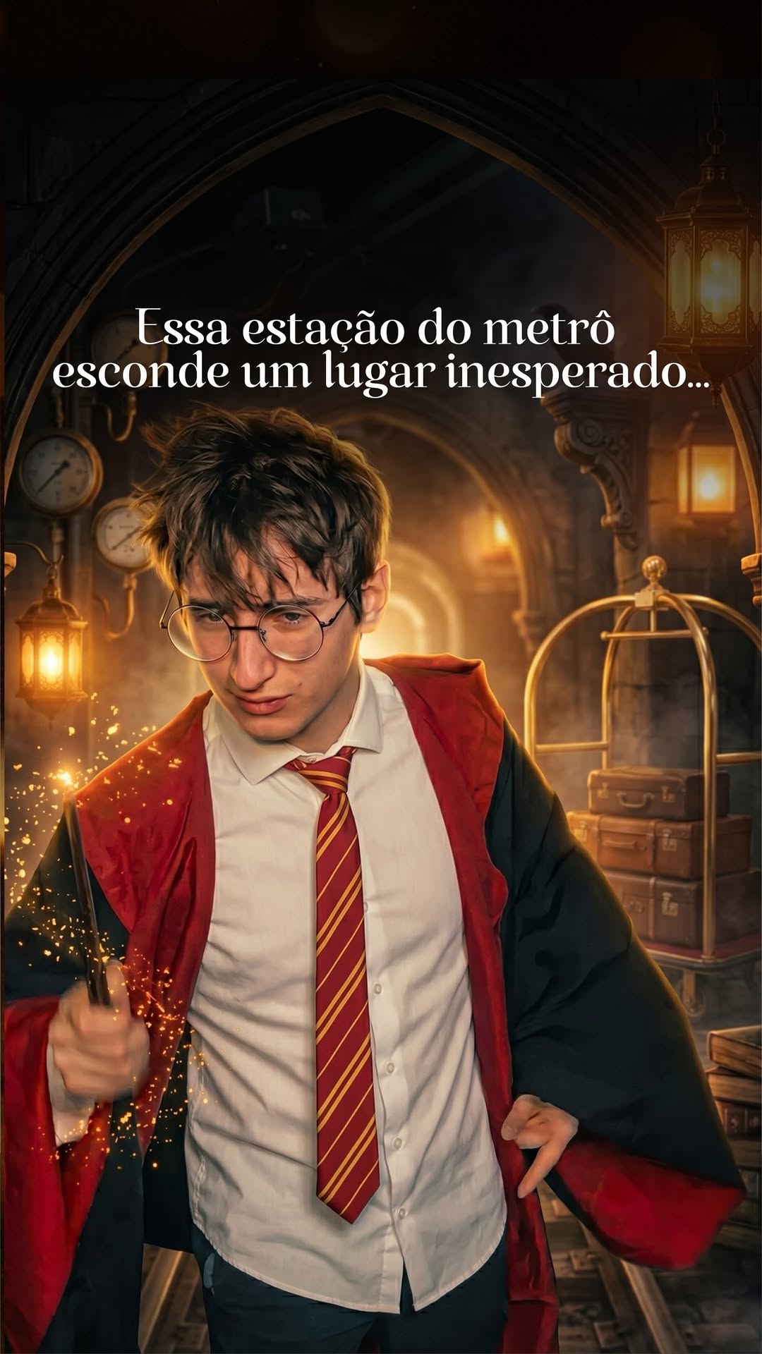 A magia fica no metrô Santa Cruz